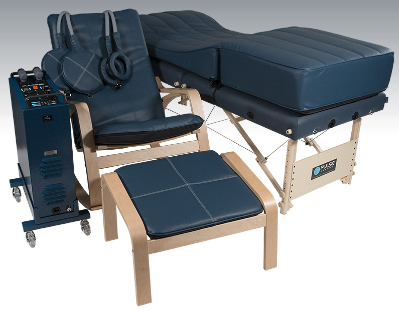 PEMF Therapy in Juno Beach at Ideal Wellness using a pulsed electromagnetic field chair setup